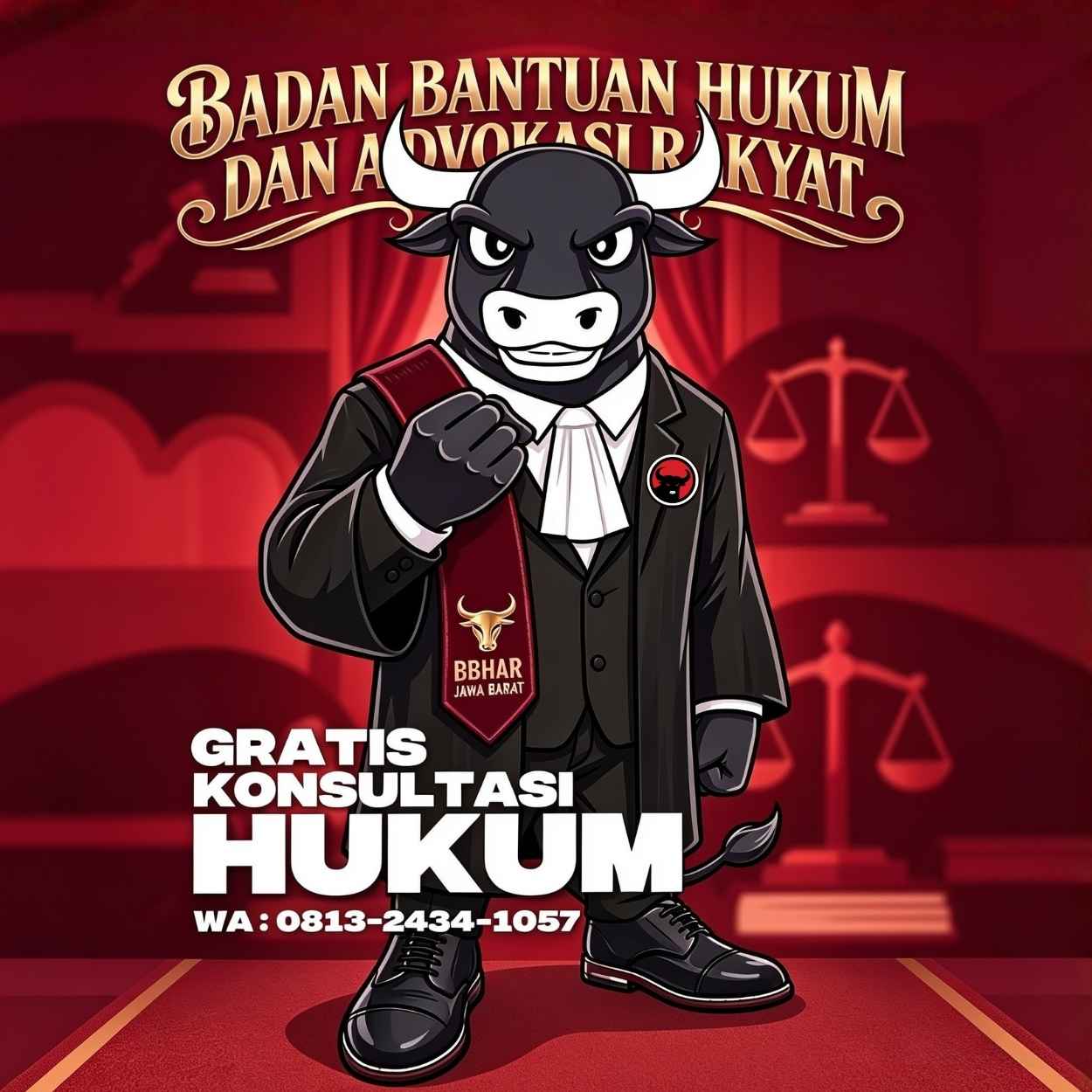 Kantor BBHAR DPD PDI Perjuangan Jawa Barat